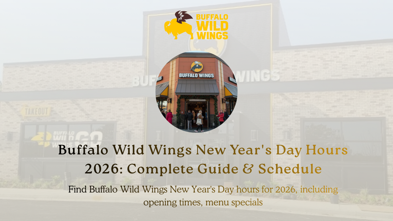 Buffalo Wild Wings New Year's Day Hours 2026: Complete Guide & Schedule