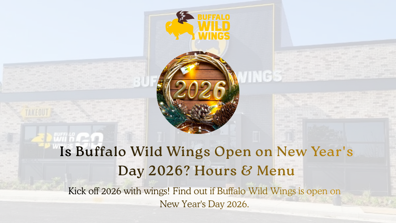 Is Buffalo Wild Wings Open on New Year's Day 2026? Hours & Menu