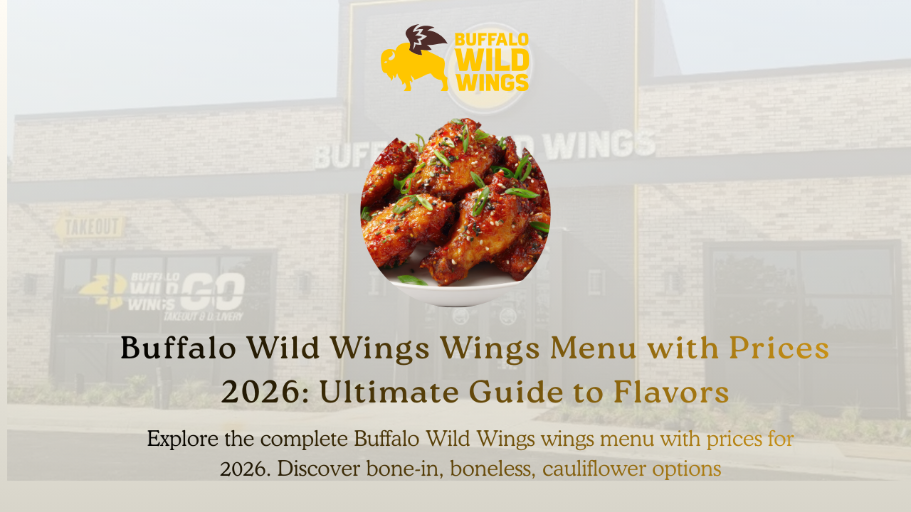 Buffalo Wild Wings Wings Menu with Prices 2026 | Flavors, Deals & Nutrition